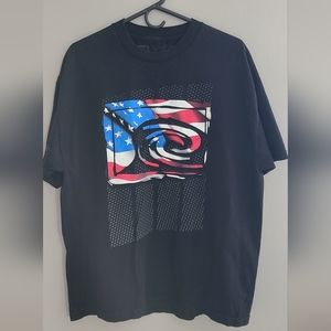 American black usa‎ flag tee shirt XL liquid militia